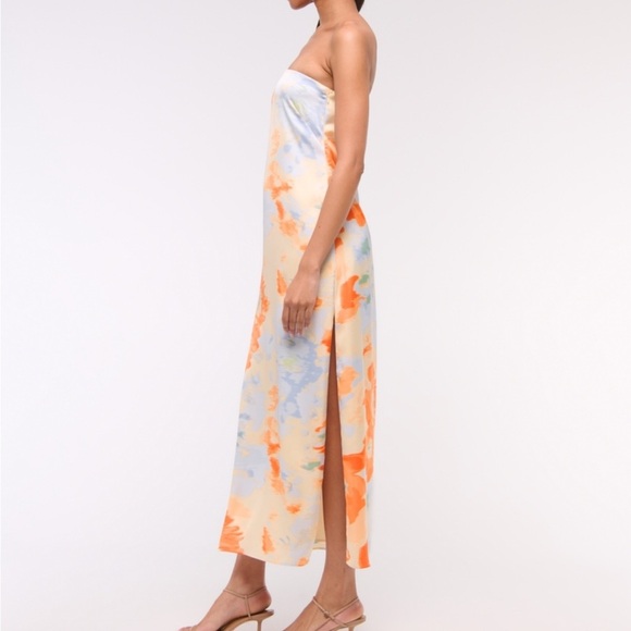 Abercrombie and Fitch Julia Strapless Slip Maxi Dress - Picture 9 of 10